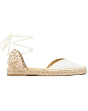 Castañer Brava Lace-Up Espadrilles - Natural
