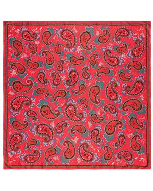 Bimba Y Lola Paisley Patterned Scarf - Red