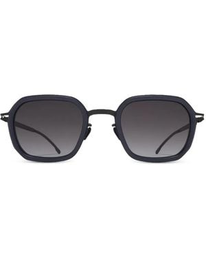 Mykita Beam Mylon Hybrid Geometric-Frame Sunglasses - Grey
