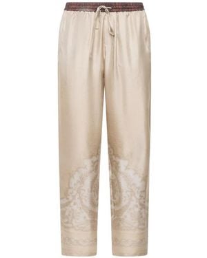 Pierre Louis Mascia Aloe Straight-Leg Trousers - Natural