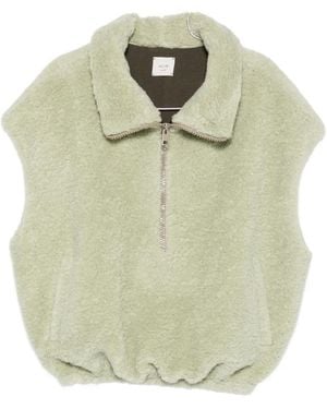 Alysi Sleeveless Half-Zip Gilet - Green