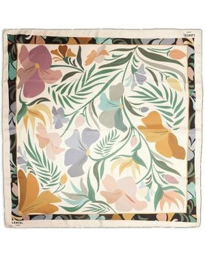 Lancel Foulard Con Stampa Reve De Fleurs - Metallizzato
