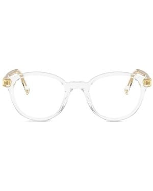 Miu Miu Gafas Con Montura Redonda - Blanco