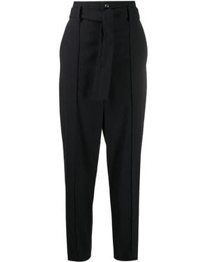 Isabel Marant High-Waist Tapered Trousers - Black