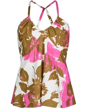 Liu Jo Floral-Print Top - Pink