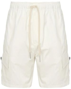 Giuliano Galiano Drawstring Cargo Shorts - White