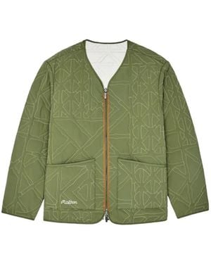Malbon Golf Guarapo Quilted Reversible Jacket - Green