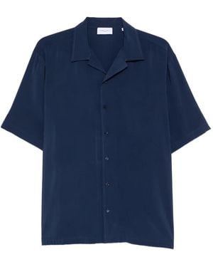FAMILY FIRST Revere-Collar Button-Fastening Shirt - Blue
