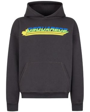 DSquared² Sudadera Con Capucha Y Logo - Negro