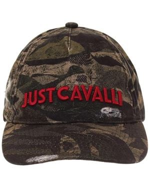Just Cavalli Camouflage-print Baseball Cap - Red