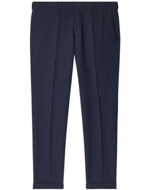Paul Smith Seersucker Tailored Pants - Blue