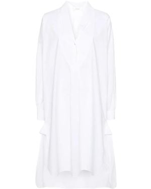 The Row Elinor Cotton Shirt Dress - White