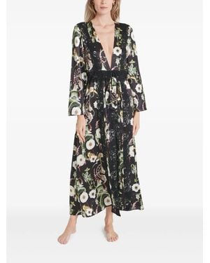 Temperley London Aphrodite ローブ - ホワイト