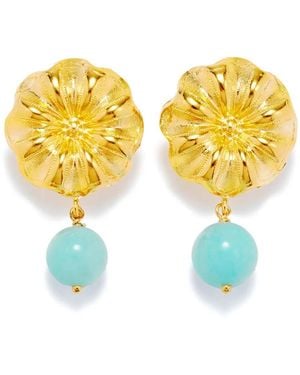 D'Estree Sonia Daisy Earrings - Yellow