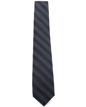 Barba Napoli Diagonal-Stripe Tie - Blue
