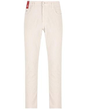 Sartoria Tramarossa Michelangelo Corduroy Slim-Fit Trousers - White