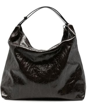 Gherardini Leather Shoulder Bag - Black