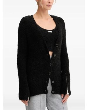 Patrizia Pepe ジップディテール カーディガン - ブラック