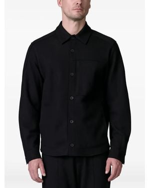 Transit Virgin Wool Shirt Jacket - Black