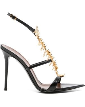Giuseppe Zanotti Sandalias Con Puntera En Punta - Metálico