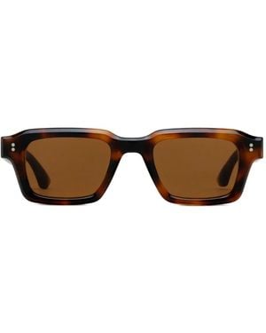 Chimi Rectangle-Frame Sunglasses - Brown