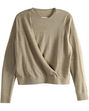 Uma Wang X 1436 Wrap-Effect Jumper - Natural