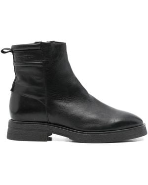 Marc O' Polo Zip-Detail Ankle Boots - Black