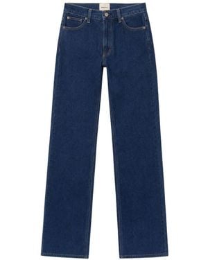 Reformation Vaqueros Rectos Elton - Azul