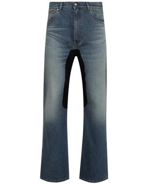 Marking Distance Saddle Jeans - Blue