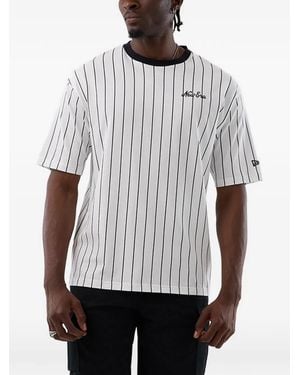KTZ T-Shirt Mit Nadelstreifen - Weiß