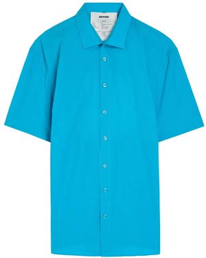Better Cut-Out Short-Sleeve Shirt - Blue