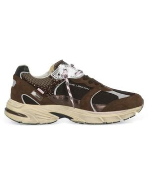 Crime London Fugitive 9094 Panelled Low-Top Trainers - Brown