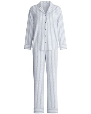 CALIDA Striped Dreams Pyjama Set - White