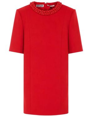 Essentiel Antwerp Kaylin Bead-Embellished Dress - Red