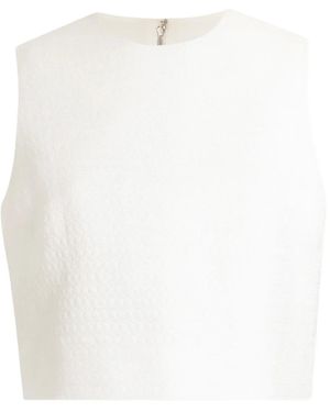 Dolce & Gabbana Top Van Zijdemix - Wit