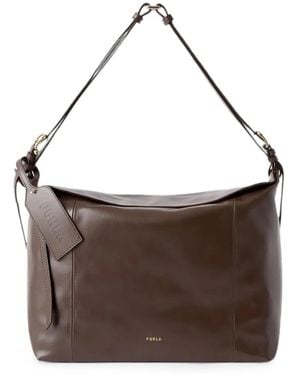 Furla Ginevra Shoulder Bag L - Brown
