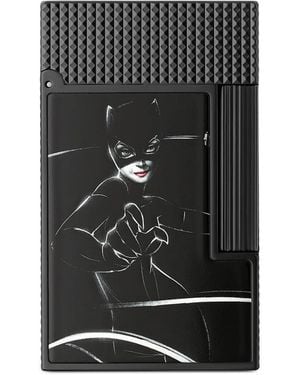 ST Dupont Catwoman Diamond-Pattern Lighter - Black