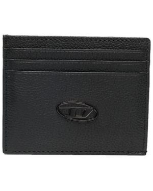 DIESEL Leather Card Holder - Black