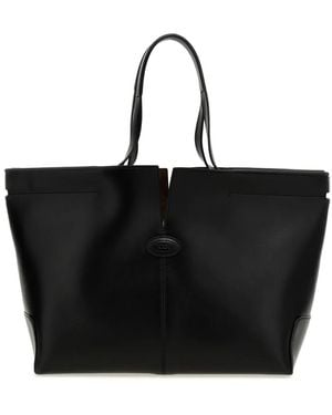 Tod's Medium Kleine Di Bag Folio Shopper - Zwart
