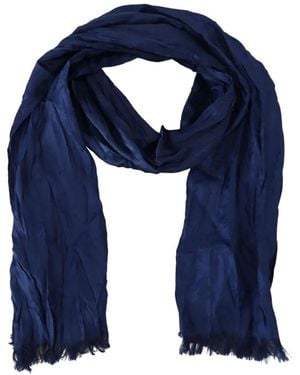 CoSTUME NATIONAL Logo-Jacquard Silk Scarf - Blue
