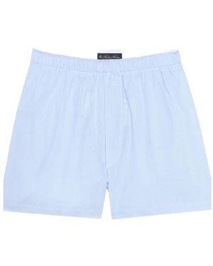 Brooks Brothers Micro-Check Boxer Shorts - Blue