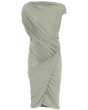 Rick Owens Ares Draped Midi Dress - Green