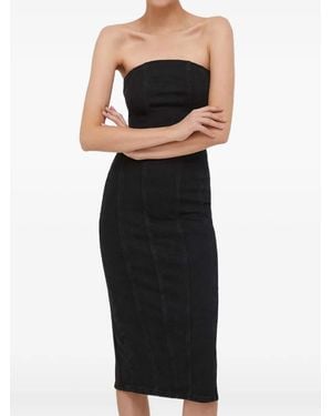 Sisley Strapless Midi Dress - Black