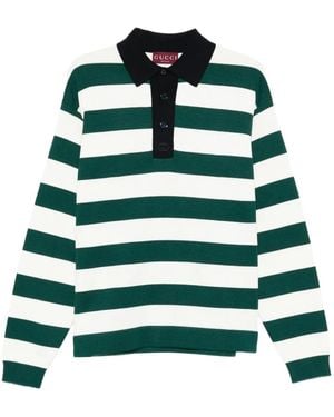 Gucci Striped Polo Shirt - Green