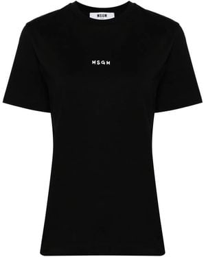 MSGM ロゴ Tシャツ - ブラック