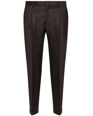 Briglia 1949 Pantalon Tiberios À Design Plissé - Black