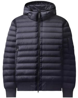 C.P. Company Piumino Trapuntato Con Cappuccio - Blu