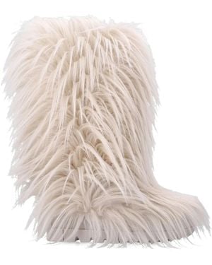 Goldbergh Stiefel mit Faux Fur - Natur