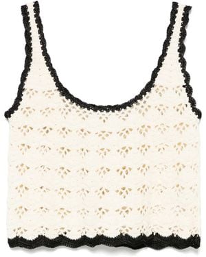 Zimmermann Rhiannon Bead Trimmed Bodice Top in White | Lyst Zimmermann Rhiannon Bead Trimmed Bodice Top in White | Lyst