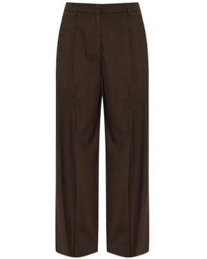 DIESEL Pleated Wide-Leg Pants - Brown